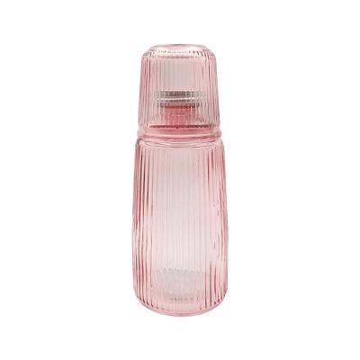 Moringa de Vidro Copo Tiana Rosa 1,1 Litros