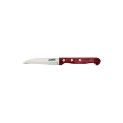 Faca Legume Inox 3 Polywood Vermelho Tramontina