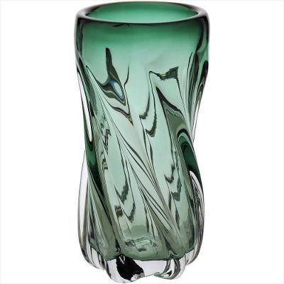 Vaso de Vidro 22x10x10cm Verde - VERDE