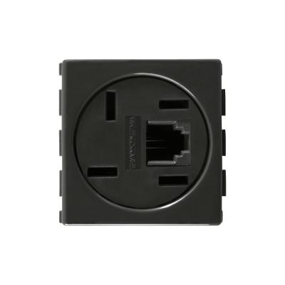 Módulo Tomada Telefone 4P e RJ11 Tramontina Grafite