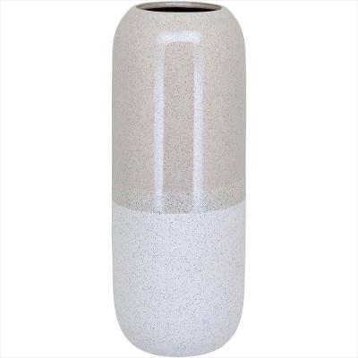 Vaso Cerâmica 40x15x15cm Marfim