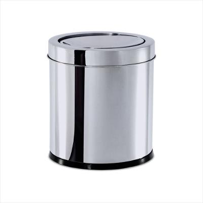 Lixeira Inox com Tampa Básica 18,5x20cm 5,4 Litros