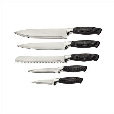 Facas e Cepo GC Black Jogo 6 Peças Hauskraft
