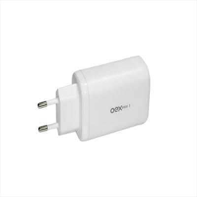 Carregador Usb + Type C - :Bivolt/Potência 65W - 2 Entradas Type C (Pd)