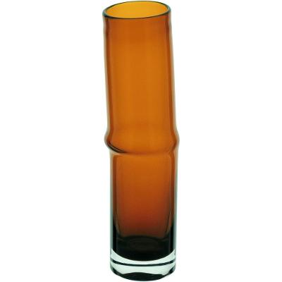 Vaso Vidro 32x8x8cm Âmbar