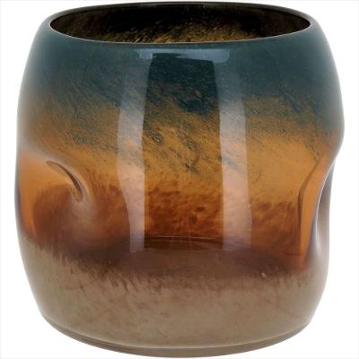 Vaso de Vidro 17x18x18cm Colorido - COLORIDO