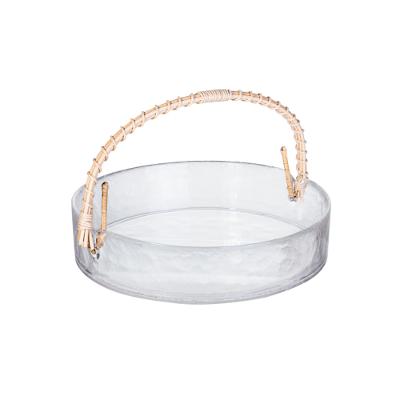 Fruteira de Vidro com Alça Arrow 22cm - Hauskraft