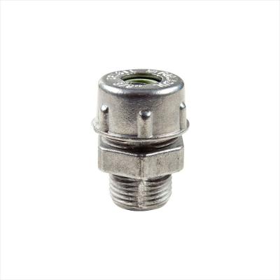 Conector Prensa-Cabo 3/4 em Alumínio Bucha na Cor Preto Tramontina
