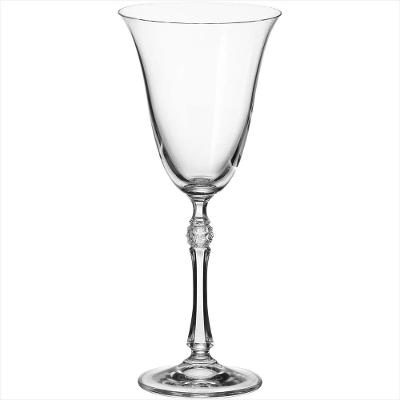 Jogo 6 peças Taças Vinho Bohemia Parus Cristal 250ml 22x9x9cm