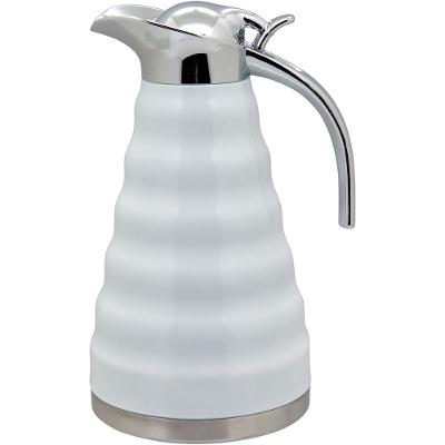 Garrafa Térmica Parede Dupla Inox Branco 1,6L Muller 27X17X15Cm