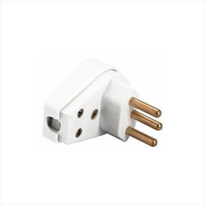 Plugue Angular 2P+T 10 A 250 V Tramontina Branco