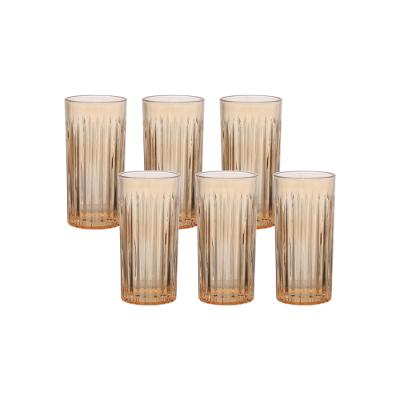 Copo de Vidro Egeo Abstrato 370ml - Conjunto com 6 Unidades