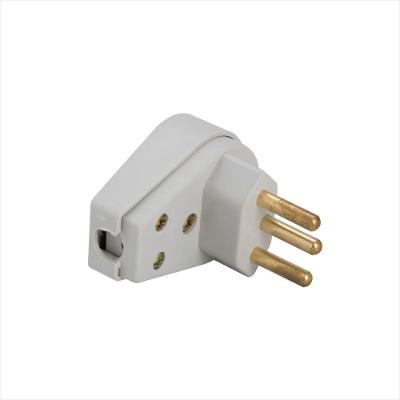 Plugue Angular 2P+T 20 A 250 V Tramontina Cinza