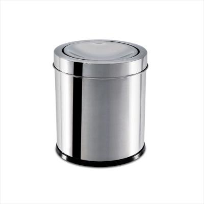 Lixeira Inox com Tampa Basic. 15,5x17cm 3,2 Litros