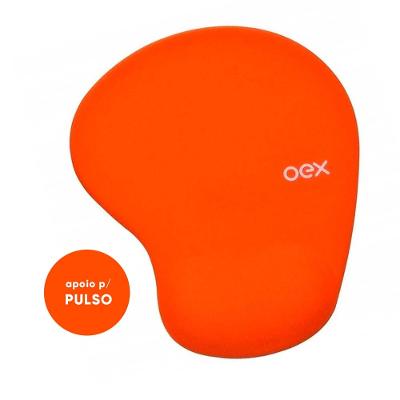 Mousepad Gel Oex Confort Mp200 - Laranja