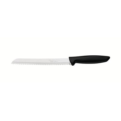 Faca Pao Inox 8 Plenus Preto Reta Tramontina