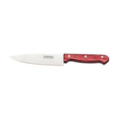 Faca Chef Inox 6 Polywood Vermelho Tramontina