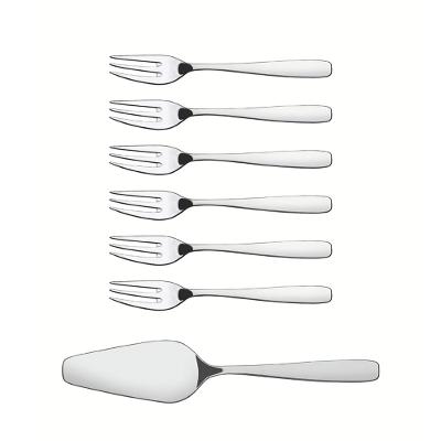 Jogo Talheres Para Torta Tramontina Amazonas Inox 7 Peças