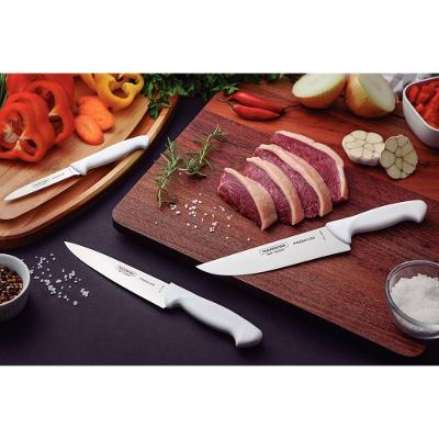 Faca Legumes/Frutas Inox 4 Premium Branco Tramontina