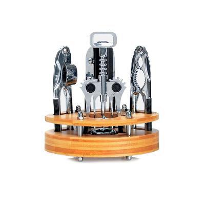 Conjunto De Utensílios Com Base Em Bambu - 5 Pçs Welf