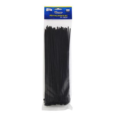 Jogo 100 Abraçadeira Preto 3,6X250Mm Western