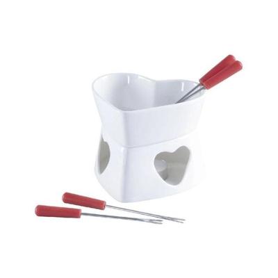 Conjunto Fondue Herstal Branco 7 Peças Hauskraft