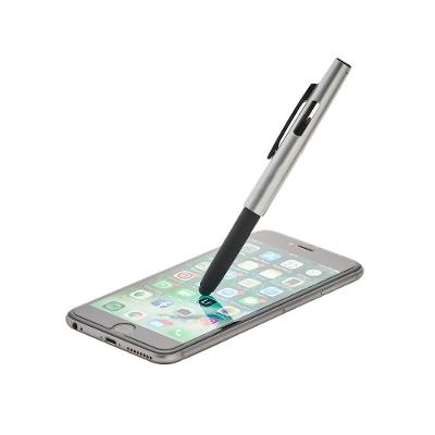Caneta Esferográfica Em Abs Com Tampa E Ponta Touch - Prata Welf