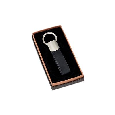 Chaveiro Em Metal E Material Sintético Preto Welf