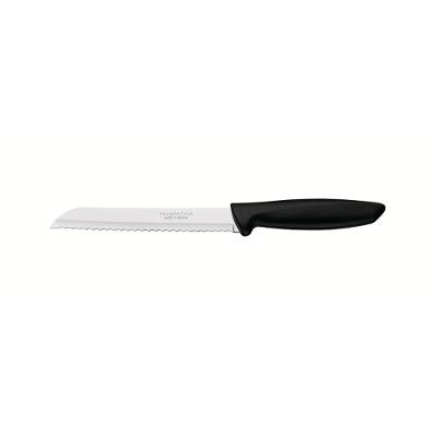 Faca Pao Inox 7 Plenus Preto Tramontina