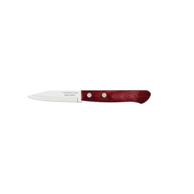 Faca Legumes Inox 3 Polywood Vermelho Tramontina