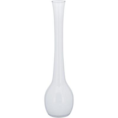 Vaso de Vidro 40x10x10cm Branco