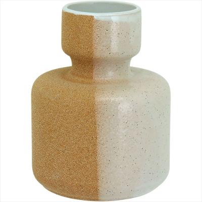 Vaso Cerâmica 16x12x12cm Amarelo