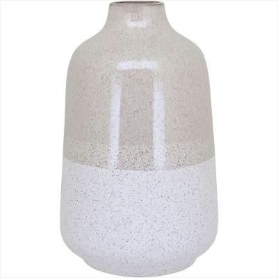 Vaso Cerâmica 30x18x18cm Marfim
