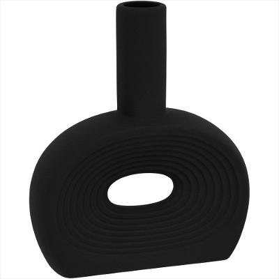 Vaso de Cerâmica 20x16x3cm Preto