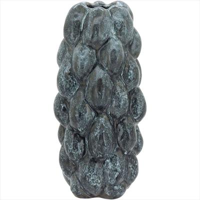 Vaso Cerâmica 34x15x15cm Cinza