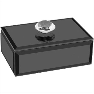 Porta Joias Espelhado MDF 3-6-10cm Preto