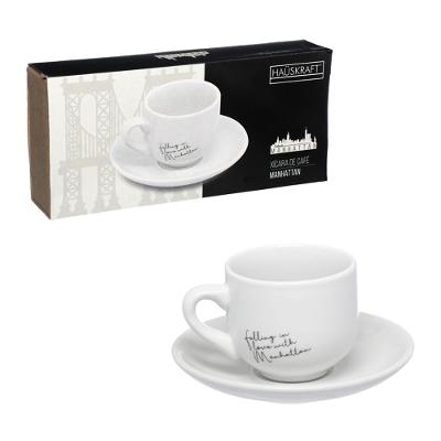 Xícara Café Manhattan Hauskraft Branco 90 ml 6 Peças