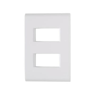 Placa 4X2 2P Afastadas Liz Branca Tramontina