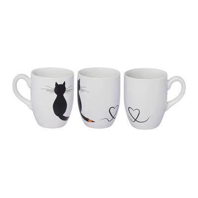 Caneca Porcelana Gato Lapis Hauskraft 350 ml