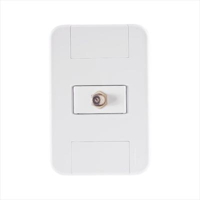 Conjunto 4x2 com 1 Tomada TV/SAT Coaxial Tramontina Tablet Branco