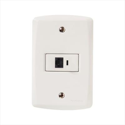 Conjunto 4x2 com 1 Tomada Telefone RJ11 Tramontina Lux2 Branco