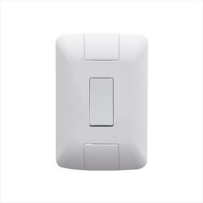 Conjunto 4x2 com 1 Interruptor Bipolar Simples Tramontina Aria 10 A 250 V Branco