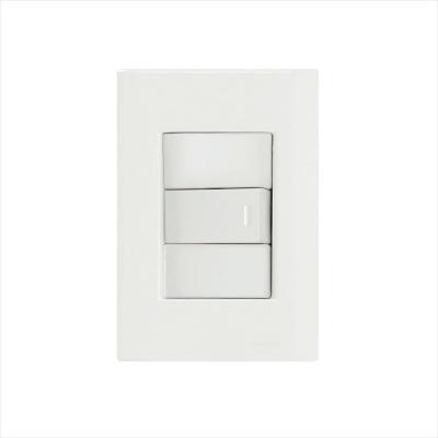 Conjunto 4x2 com 1 Interruptor Paralelo 10 A 250 V Tramontina Giz Branco