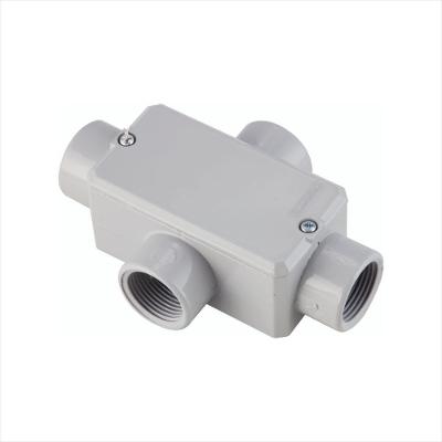 Condulete fixo 3/4 tipo X - com tampa / rosca BSP / com pintura eletrostática a pó
