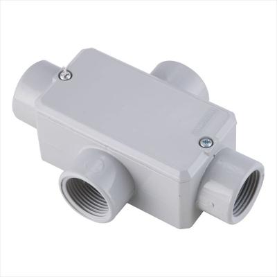 Condulete fixo 1/2 tipo X - com tampa / rosca BSP / com pintura eletrostática a pó