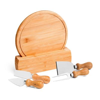 Conjunto para Queijo em Bambu Madeira e Inox Córdoba - 6 Peças