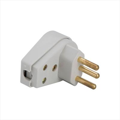 Plugue Angular 2P+T 250 V 20 A Tramontina Cinza