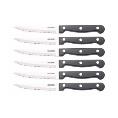 Conjunto de Facas de Mesa 6 Peças Razor Aço Inox Black&Decker