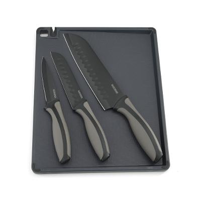 Conjunto de Facas e Tábua 4 Peças Lancaster Black&Decker