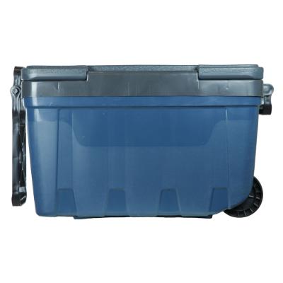 Cooler Ice Box 54 Litros Ntk Com Rodas Cinza E Azul Nautika